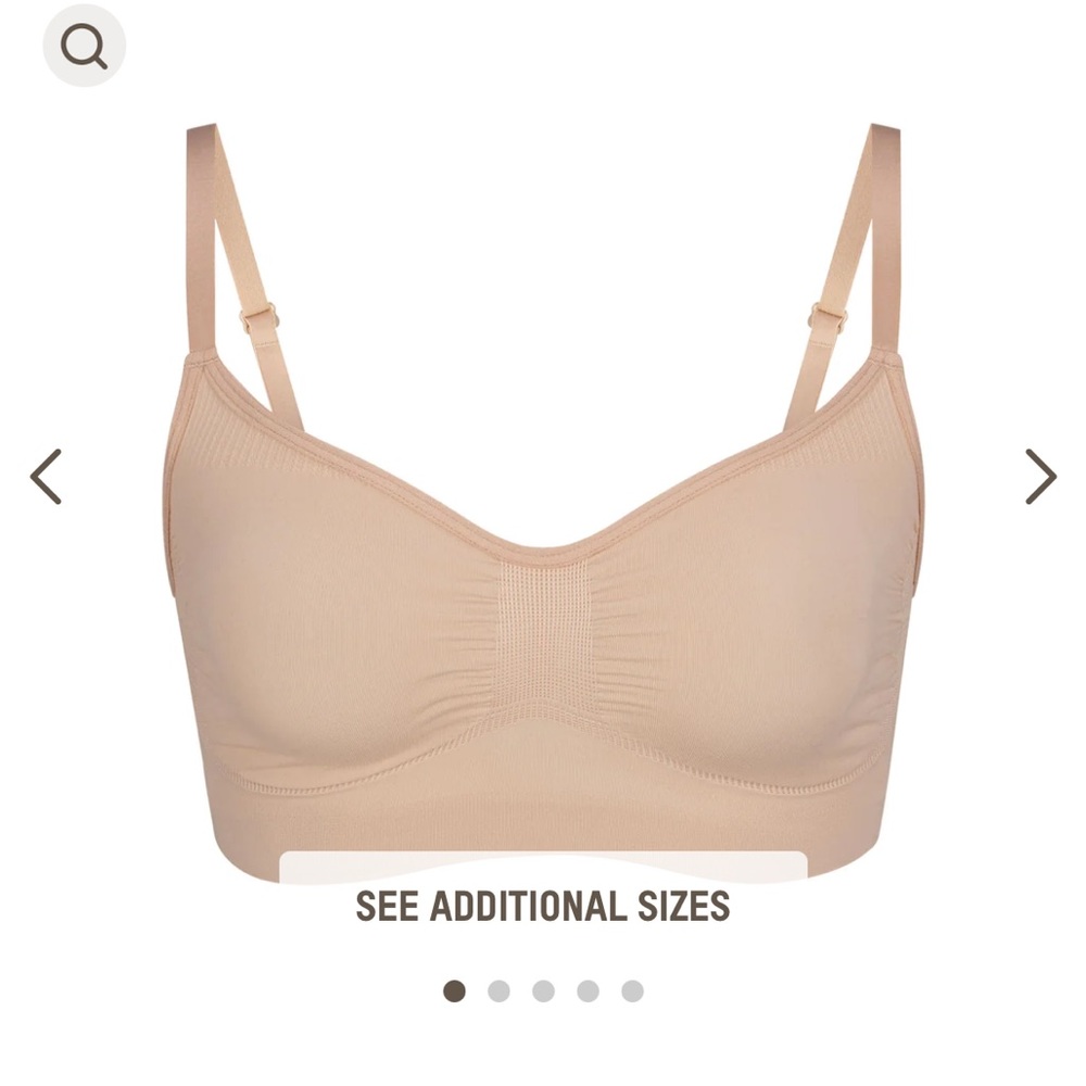 SKIMS sculpting bralette, shade Mica. Size S/m